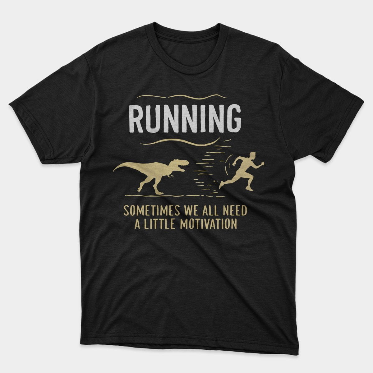 T-Rex-Motivation-T-shirt-black
